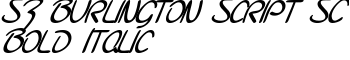 download SF Burlington Script SC Bold Italic font