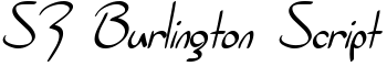 SF Burlington Script font