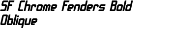 download SF Chrome Fenders Bold Oblique font