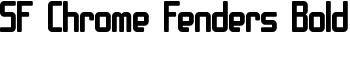 SF Chrome Fenders Bold font