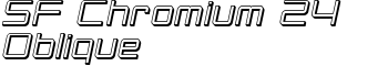 download SF Chromium 24 Oblique font