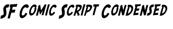 SF Comic Script Condensed font