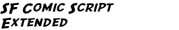 SF Comic Script Extended font