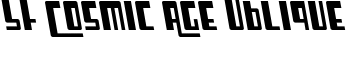 SF Cosmic Age Oblique font