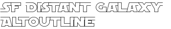 SF Distant Galaxy AltOutline font