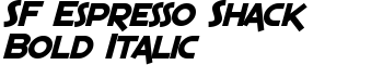 download SF Espresso Shack Bold Italic font