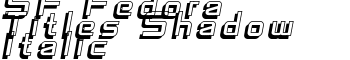 download SF Fedora Titles Shadow Italic font