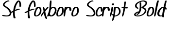 download SF Foxboro Script Bold font