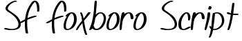 download SF Foxboro Script font