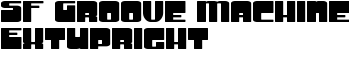 SF Groove Machine ExtUpright font