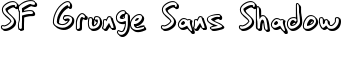 SF Grunge Sans Shadow font