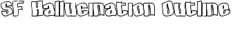 SF Hallucination Outline font