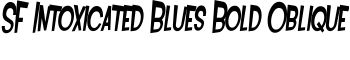 download SF Intoxicated Blues Bold Oblique font