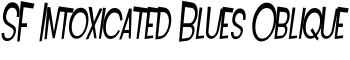 SF Intoxicated Blues Oblique font