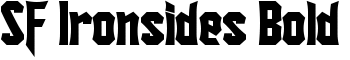 SF Ironsides Bold font