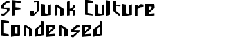 SF Junk Culture Condensed font