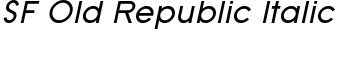 download SF Old Republic Italic font