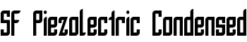 SF Piezolectric Condensed font