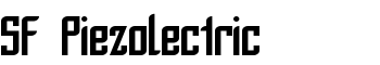 download SF Piezolectric font