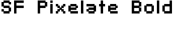 download SF Pixelate Bold font