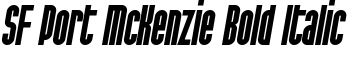download SF Port McKenzie Bold Italic font