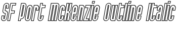 download SF Port McKenzie Outline Italic font