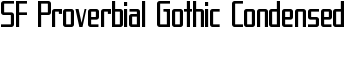 download SF Proverbial Gothic Condensed font