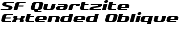 download SF Quartzite Extended Oblique font