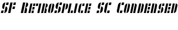 download SF RetroSplice SC Condensed font