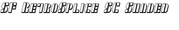 SF RetroSplice SC Shaded font