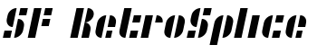 SF RetroSplice font