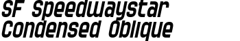 download SF Speedwaystar Condensed Oblique font