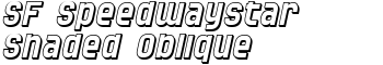 download SF Speedwaystar Shaded Oblique font