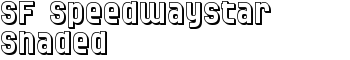 SF Speedwaystar Shaded font