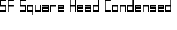 SF Square Head Condensed font