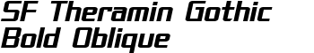 download SF Theramin Gothic Bold Oblique font