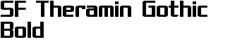 SF Theramin Gothic Bold font