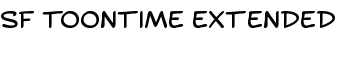 SF Toontime Extended font