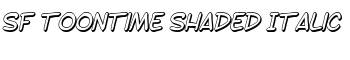 download SF Toontime Shaded Italic font