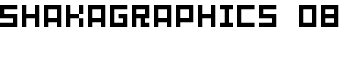 SHAKAGRAPHICS 08 font