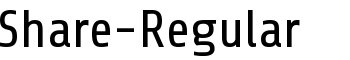 Share-Regular font