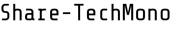 Share-TechMono font