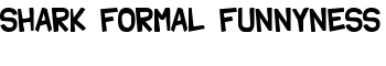 Shark Formal Funnyness font