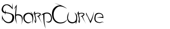SharpCurve font