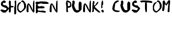 shonen punk! custom font