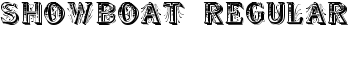Showboat Regular font