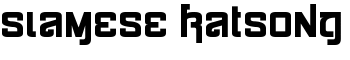 Siamese Katsong font