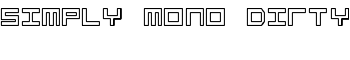 Simply Mono Dirty font