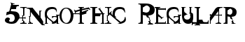 Singothic Regular font