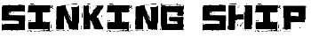 Sinking Ship font